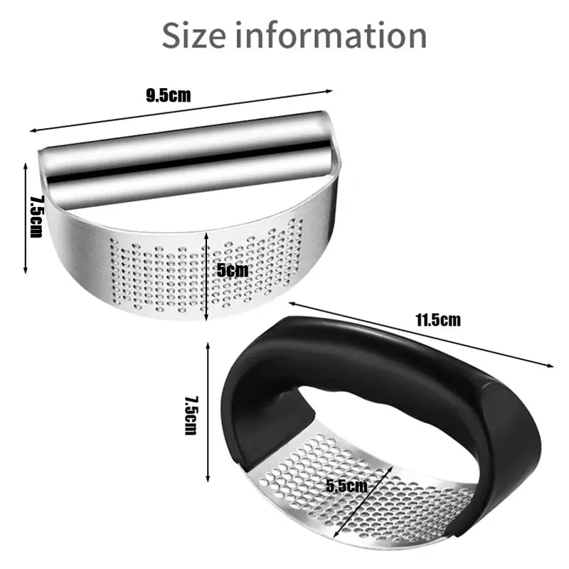 Verbesserte Edelstahl Knoblauchpresse